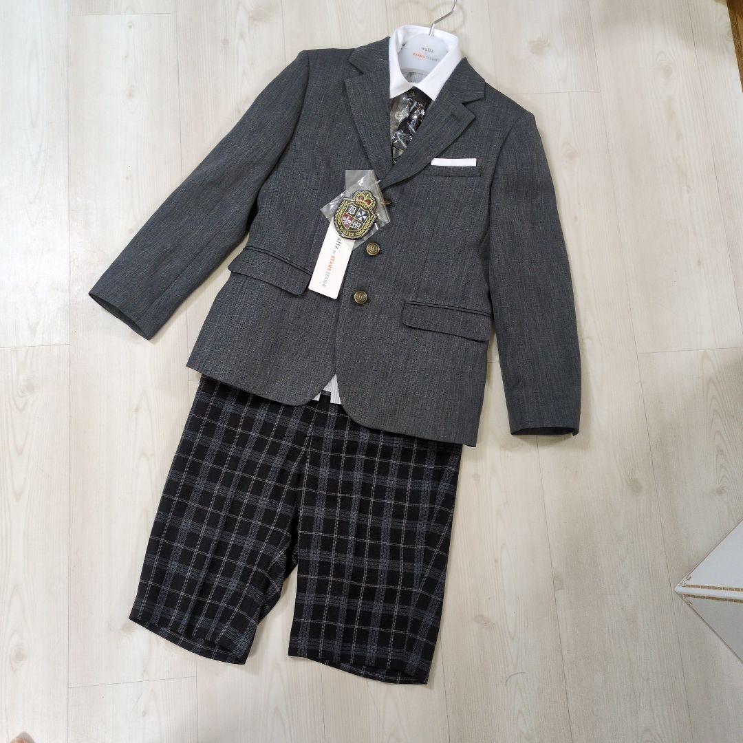 新品＊130cmwaltz by BEAMS DESIGN キッズスーツ waltz by BEAMS DESIGN ベスト付きネイビースーツ キッズ 男の子