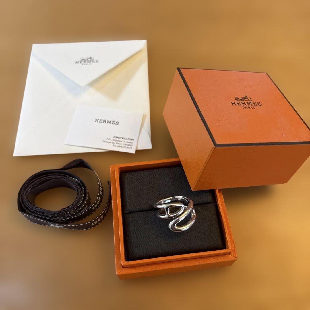 エルメス シェーヌダンクル ツイスト パンク54 超希少◇【HERMES】シェーヌダンクル ツイスト パンクリング PM