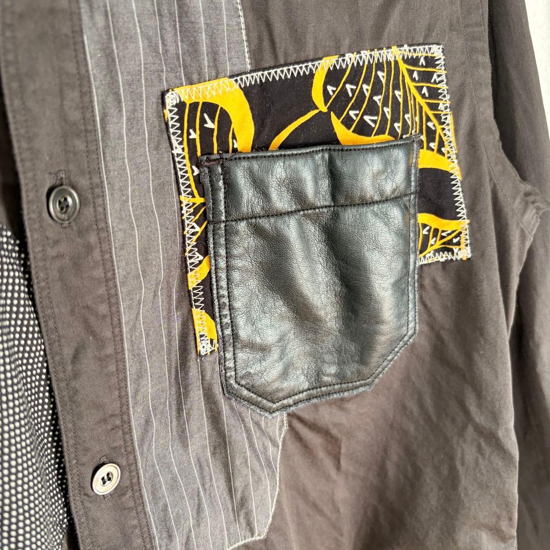 ☆希少 JUNYA WATANABE MAN パッチワーク長袖シャツ XS - メルカリ