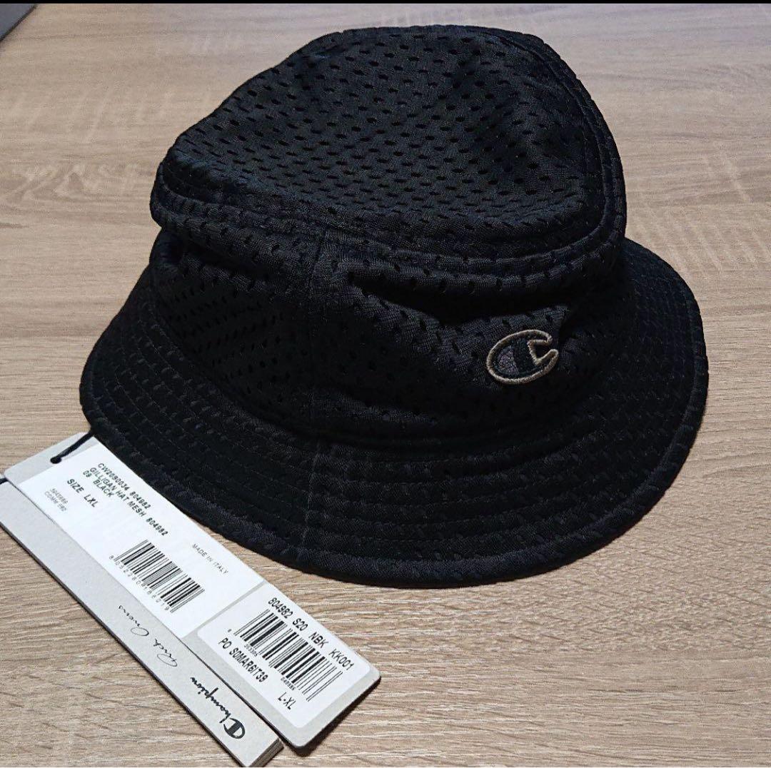 帽子 Champion x Rick Owens gilliganhat XL/2XL Rick Owens x Champion Men's' Gilligan Bucket Hat in Black | LN-CC®