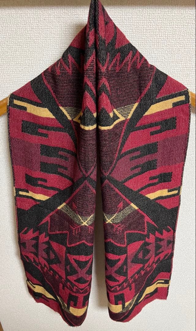 RRL Ralph Lauren サウスウエスタン ウールブレンド スカーフ ポロ ラルフ ローレン POLO RALPH LAUREN ウィンドウペン ウール