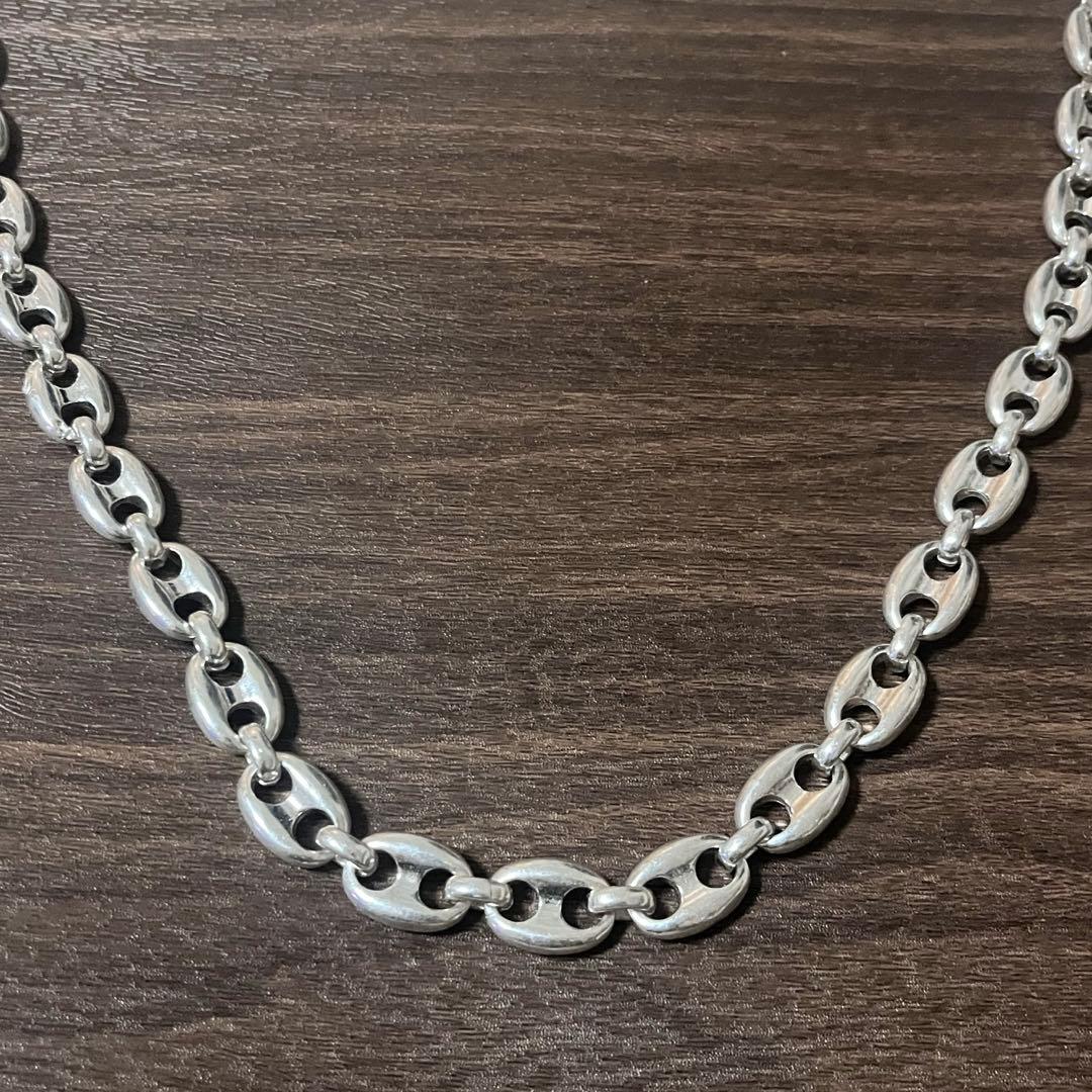 入手困難】シルバー 925 ネックレス ヴィンテージ アンカーチェーン