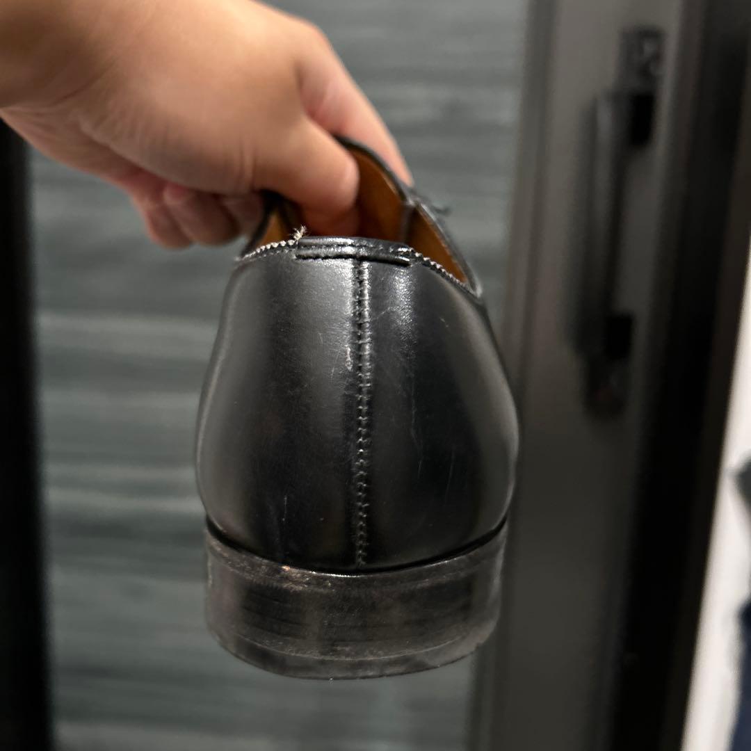 筆記体ロゴ　エドワードグリーン　ニューポート　ブラック　9.5D