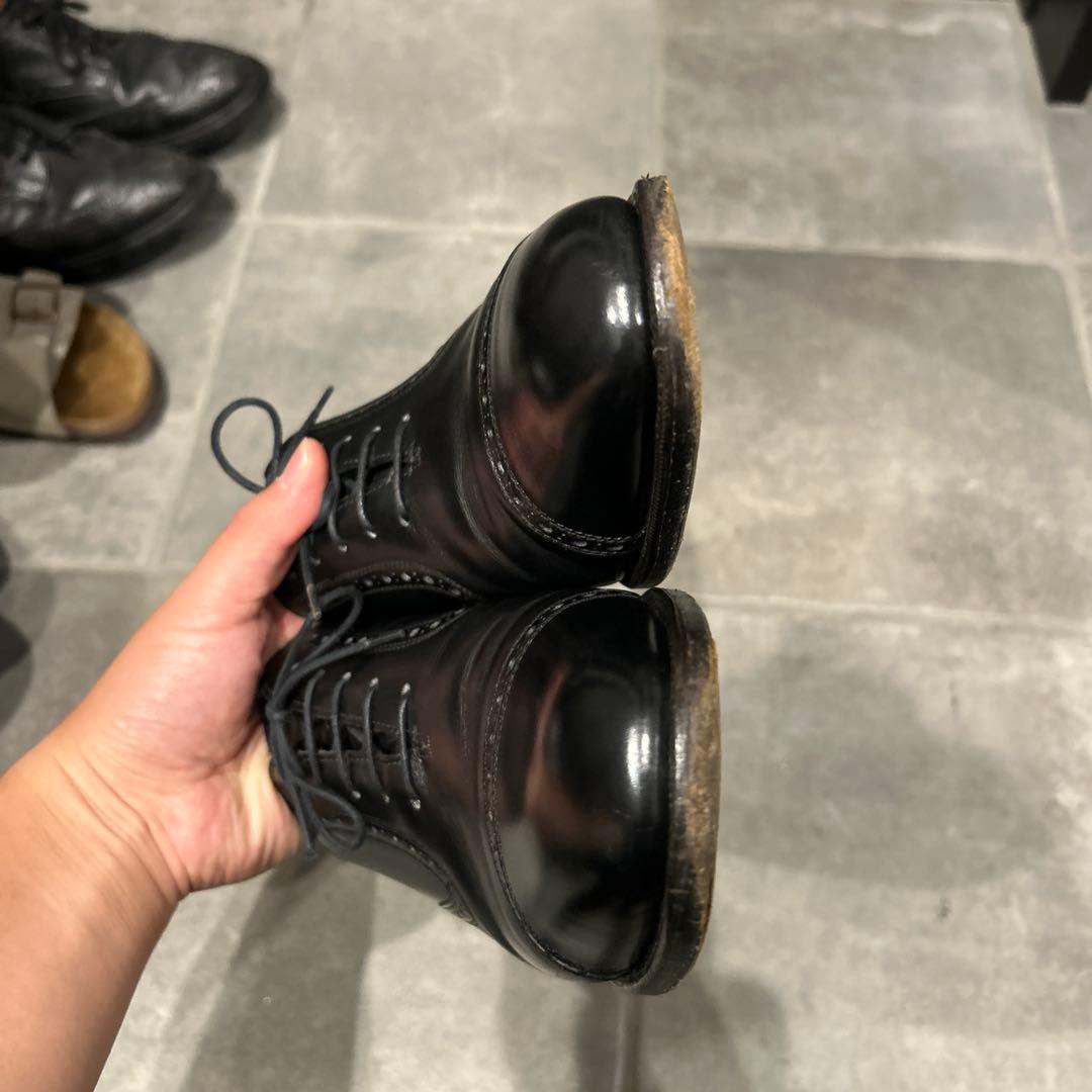 筆記体ロゴ　エドワードグリーン　ニューポート　ブラック　9.5D