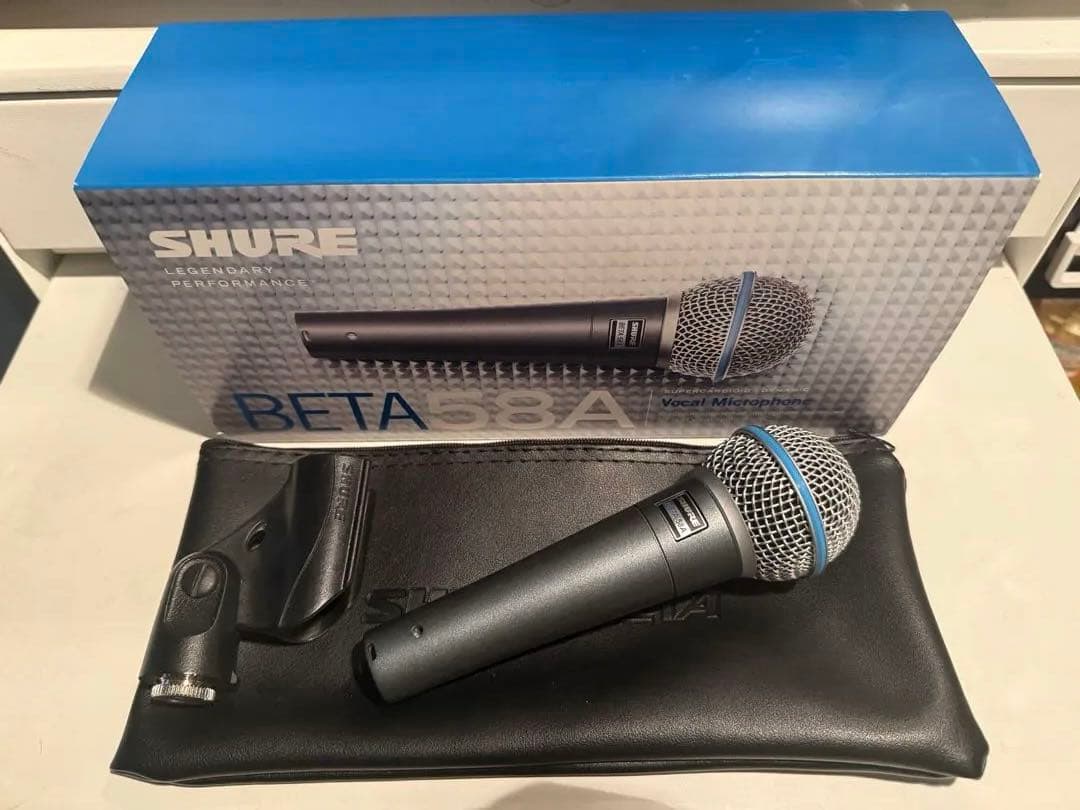 SHURE BETA58A 箱付き Shure Beta 58A Handheld Supercardioid Dynamic Microphone - Micro