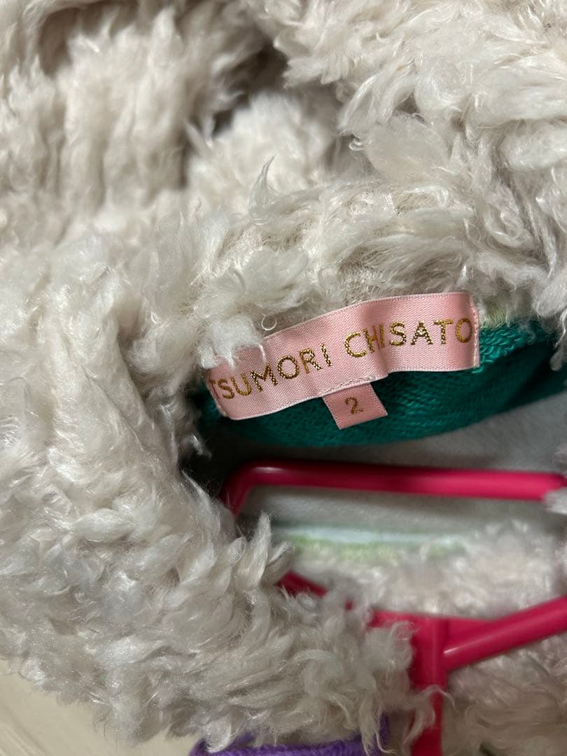 ツモリチサト パーカー 長袖 ふわふわフード 2024秋冬物