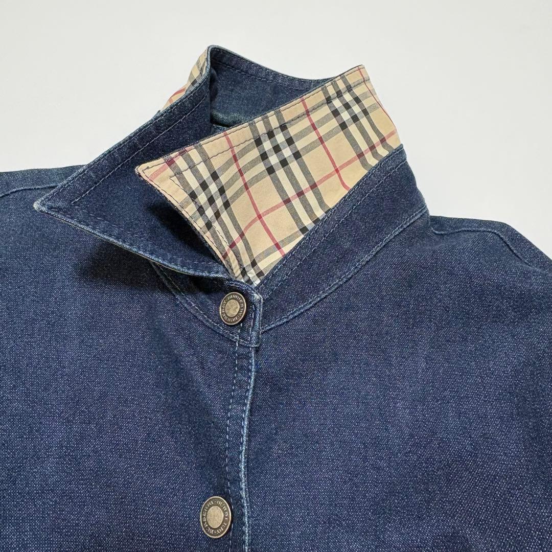 BURBERRY LONDON ノバチェック デニムジャケット 42 XL - メルカリ