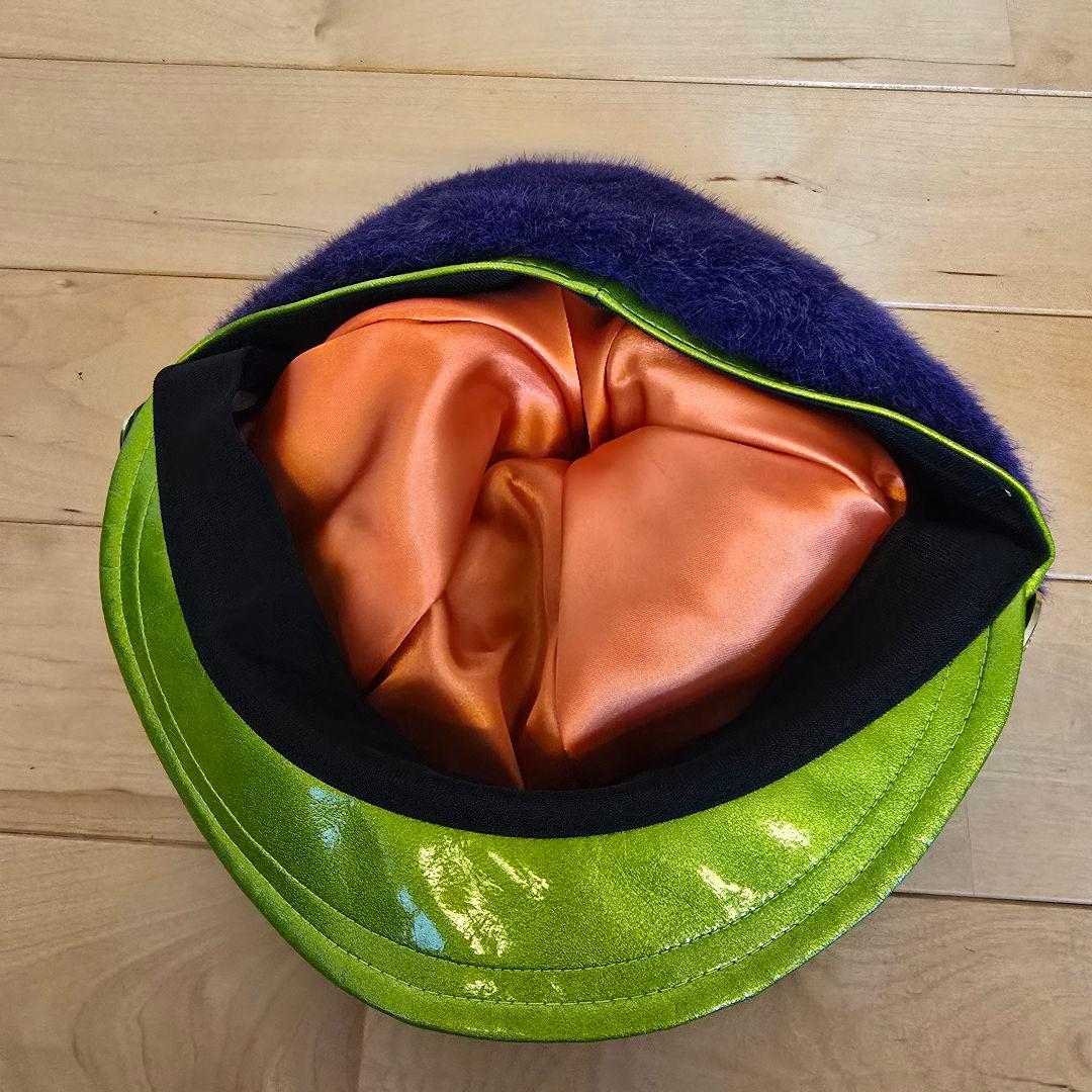 レア Vivienne Westwood キャスケット ファー紫 帽子 - メルカリ