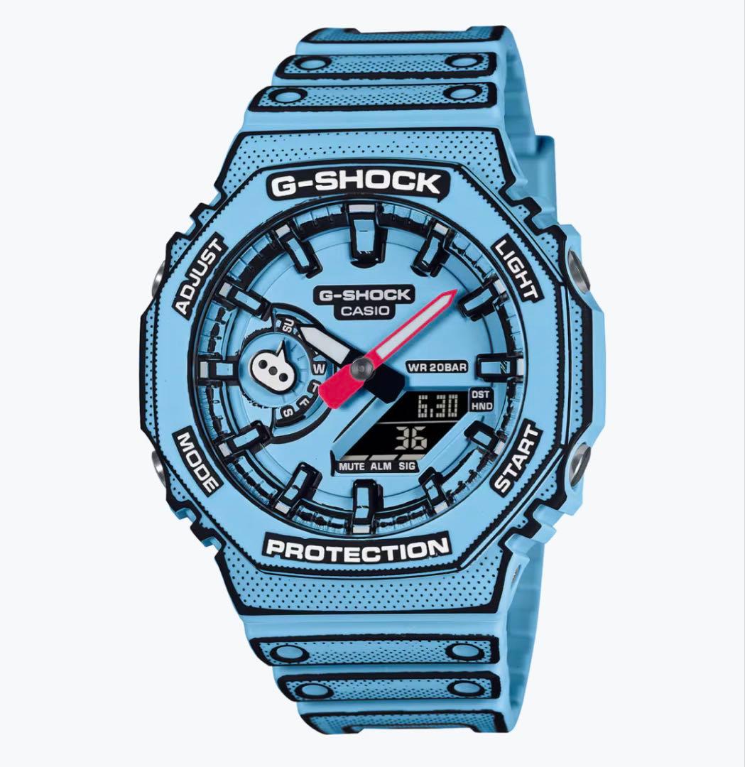 G-SHOCK マンガ G-SHOCKがマンガ独特の世界観を表現。パーツに手描き風の輪郭を