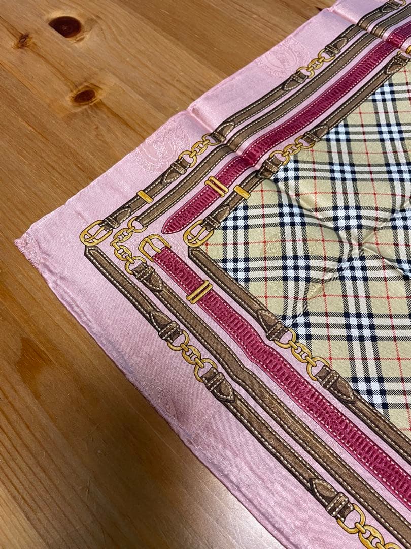 s*y様 Burberrys ピンク チェック柄 ハンカチ 5枚セットの通販はau PAY