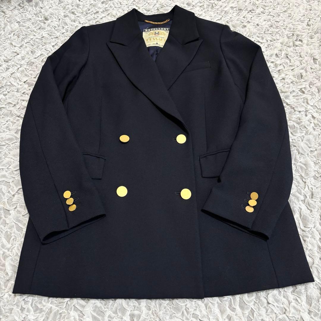 ジャーナルスタンダード レザージュ ダブルブレスト 紺ブレ 金ボタン