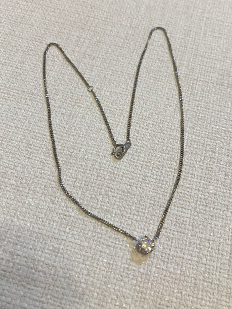 ジュエリーマキ　1粒ダイヤモンド　ネックレス　1.01ct プラチナ
