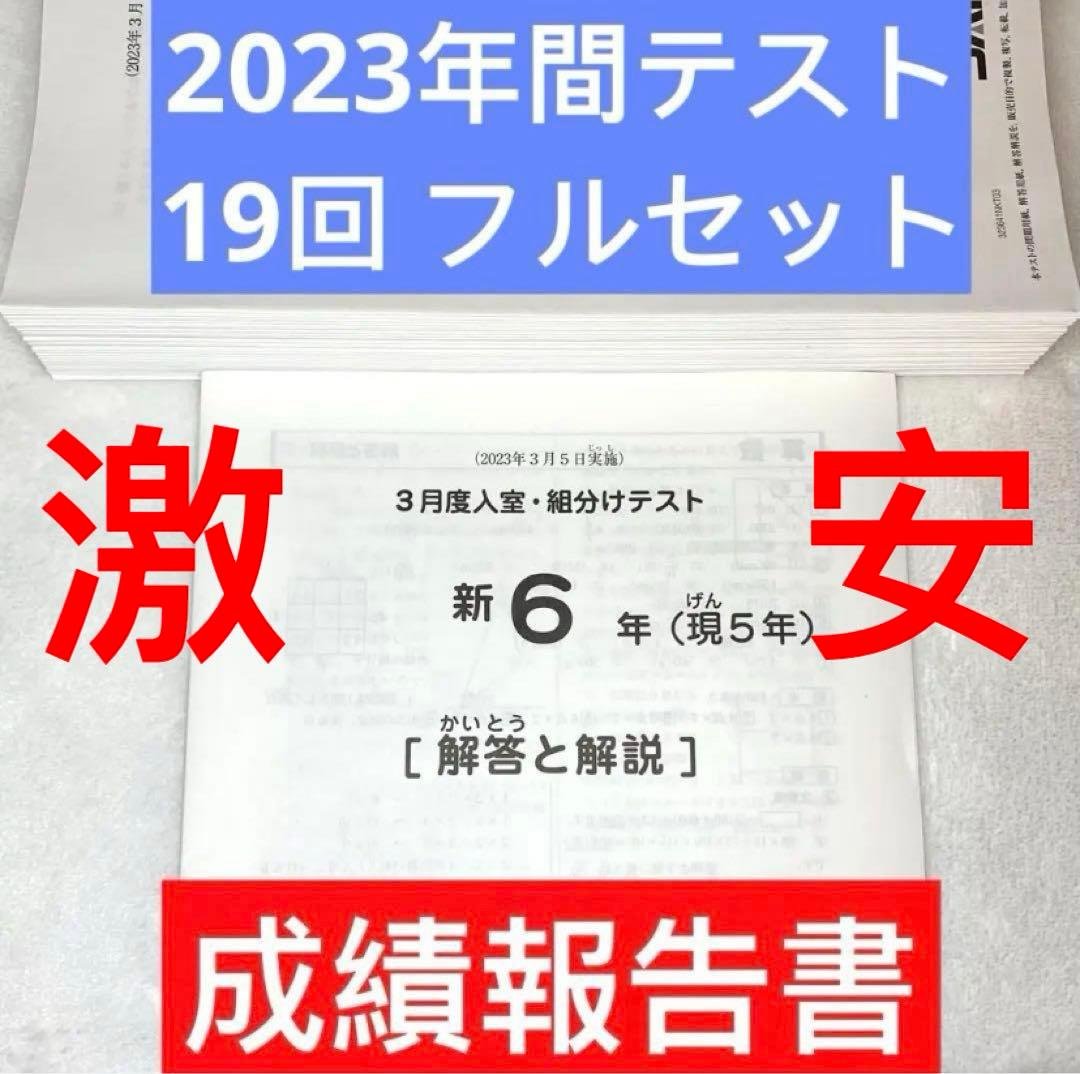 サピックス 6年 フルセット 3月 入室 組分け テスト 年間テスト 美品