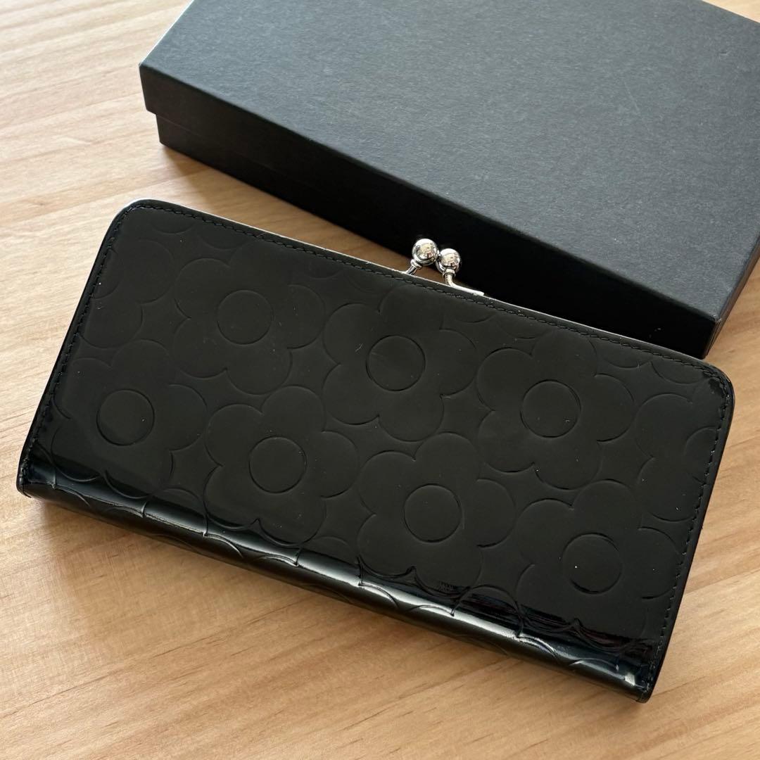 マリクワ マリークワント MARY QUANT / エナメル 長財布 がま口 - メルカリ