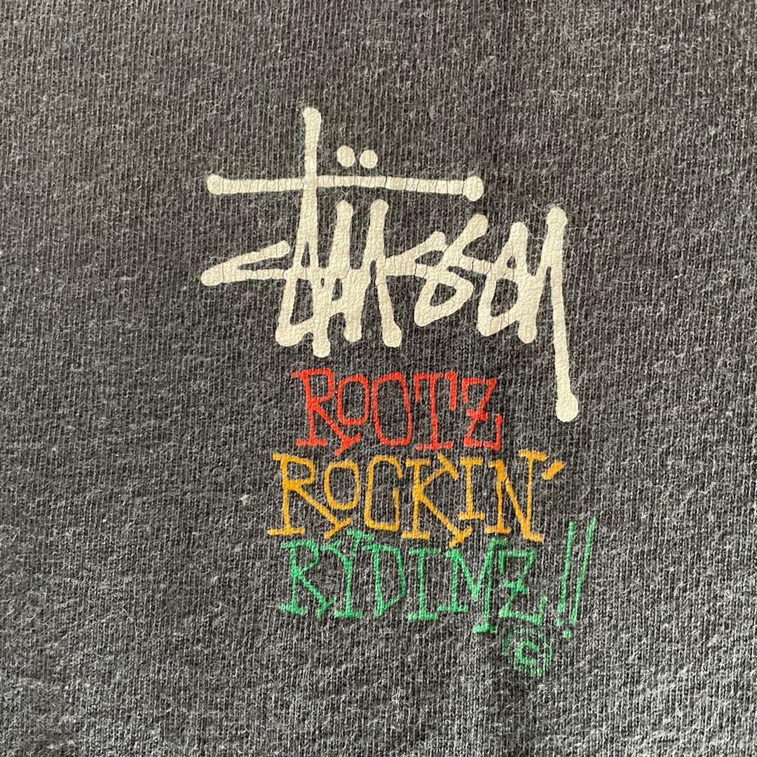 Old Stussy 80年台後期黒タグ ラスタシャドウマン黒色 Lサイズ - メルカリ