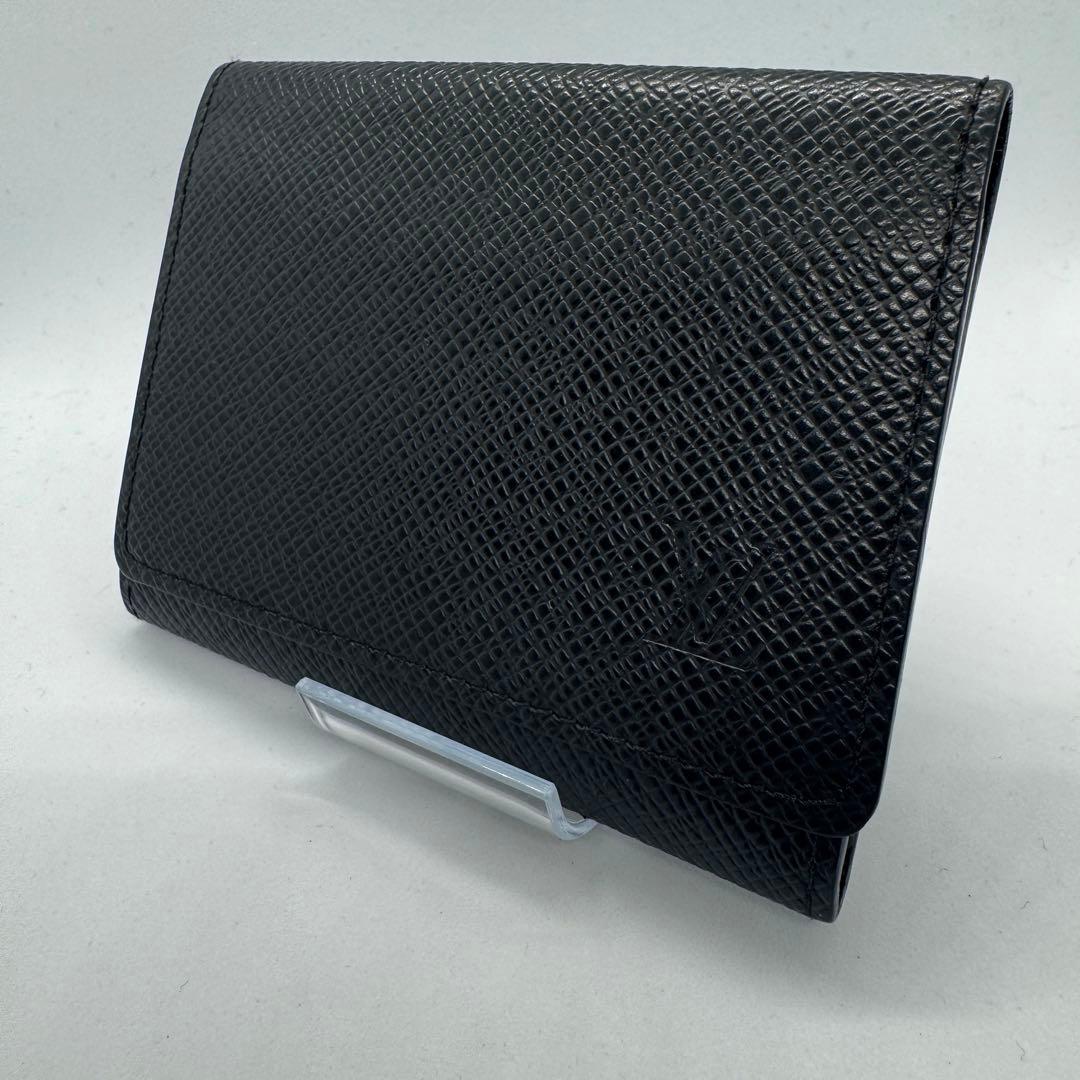 【極美品】ルイヴィトン アンヴェロップ・カルト ドゥ ヴィジット タイガ 黒 LOUIS VUITTON（ルイ・ヴィトン） アンヴェロップ・カルト ドゥ