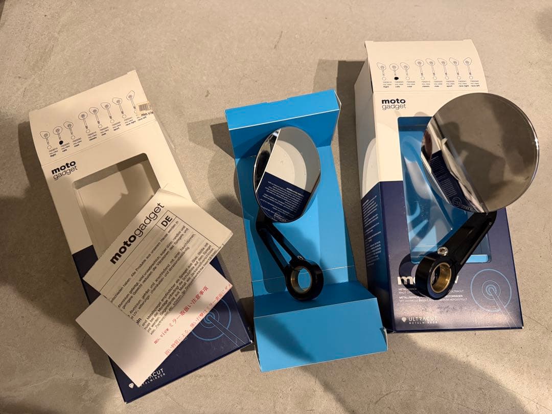 moto gadget モトガジェット バーエンドミラー カフェ mo.ビュー クラシック60 ガラスレス バーエンドミラー（1個） | 全商品