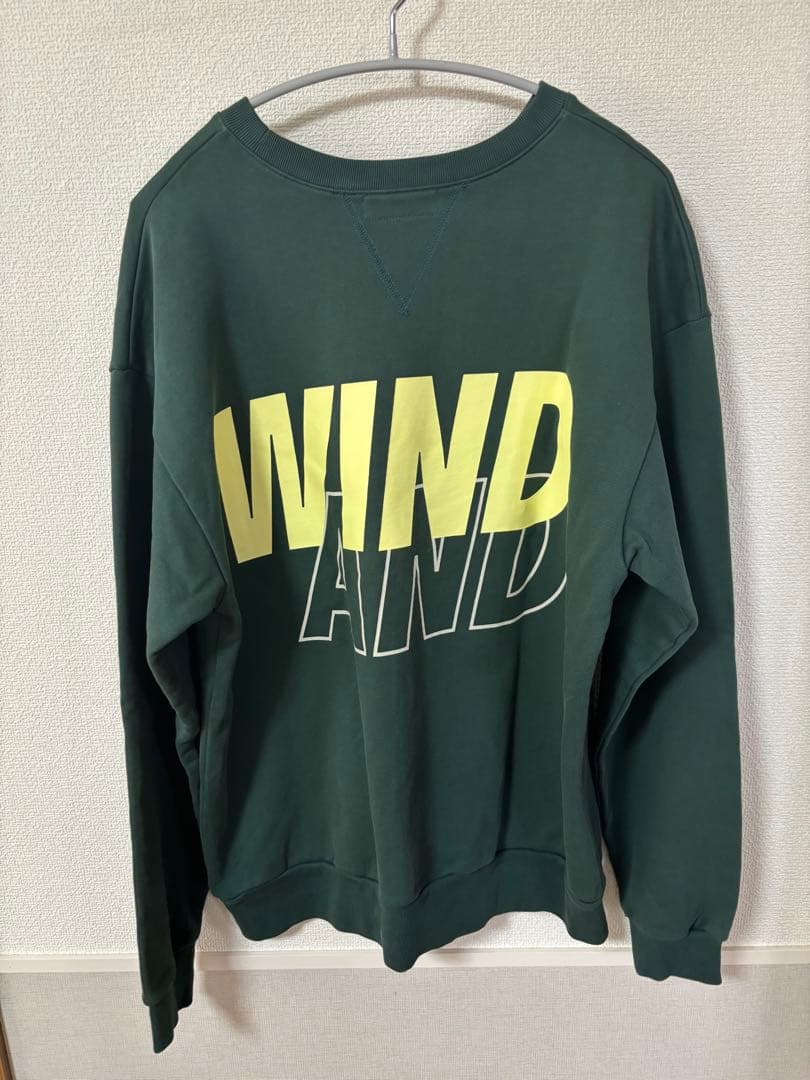 アメリカン雑貨 【美品】WINDANDSEA ウィンダンシー スウェット ビックロゴ