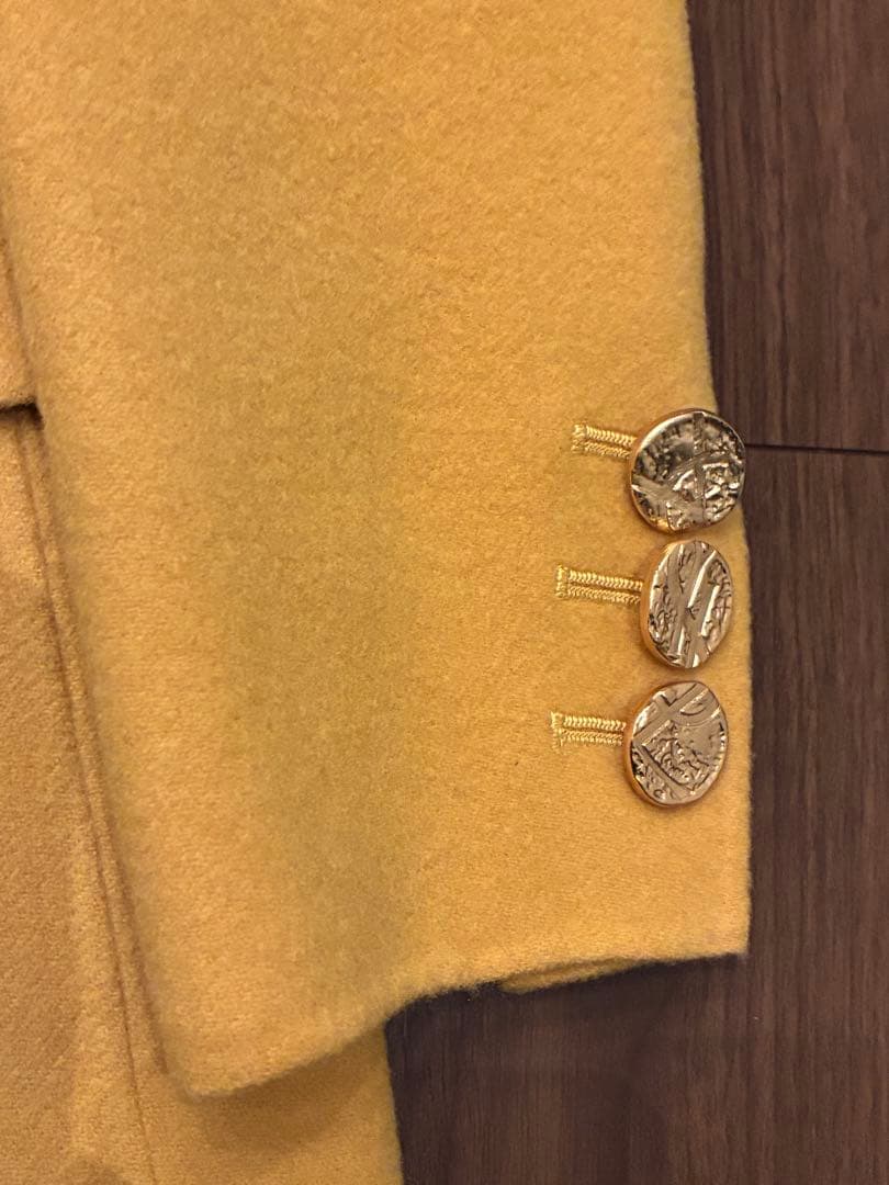 Yves Saint Laurent イエローテーラードジャケット コート 36 Yves