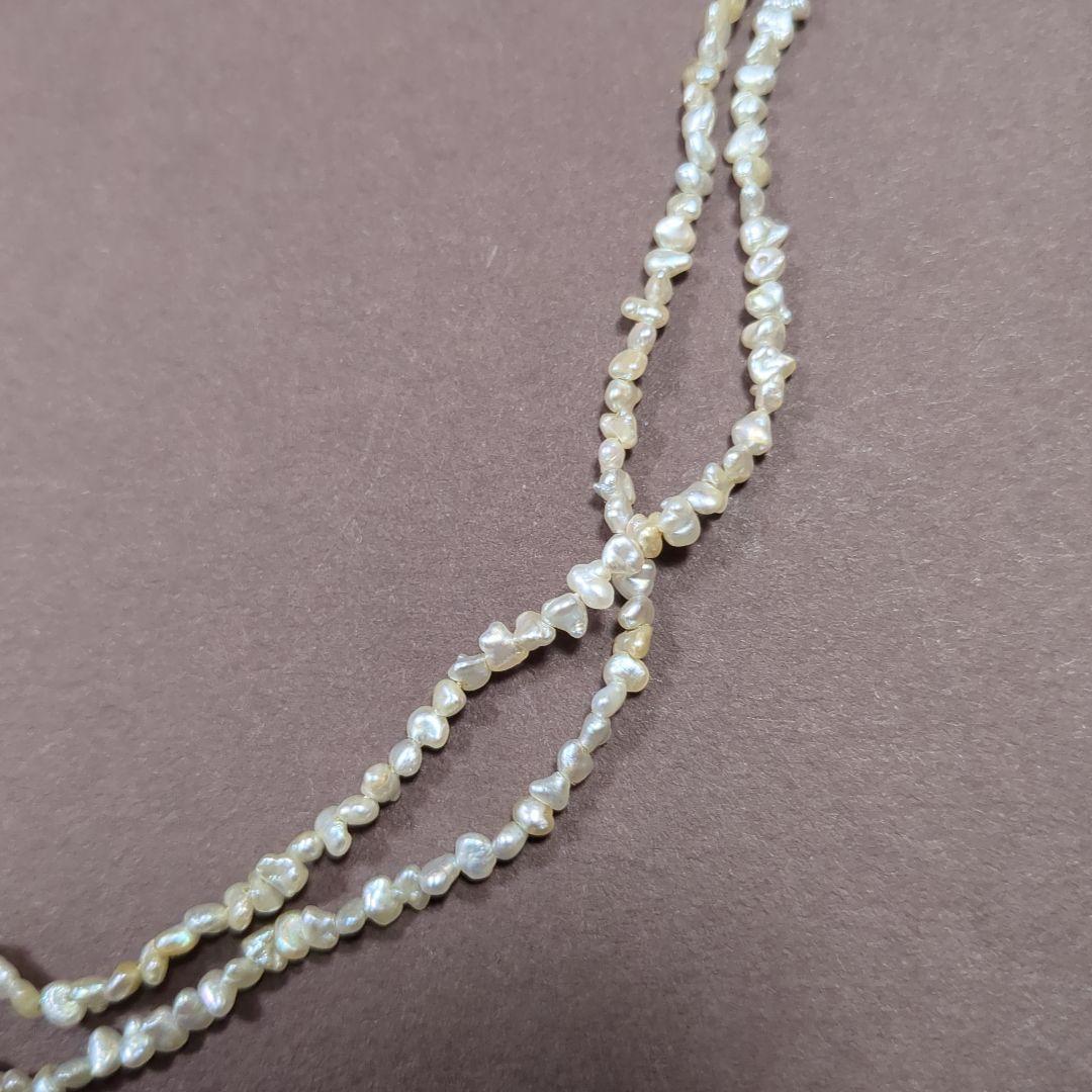 美品＊H.P.FRANCE BIJOUX　アコヤケシパール　ロングネックレス