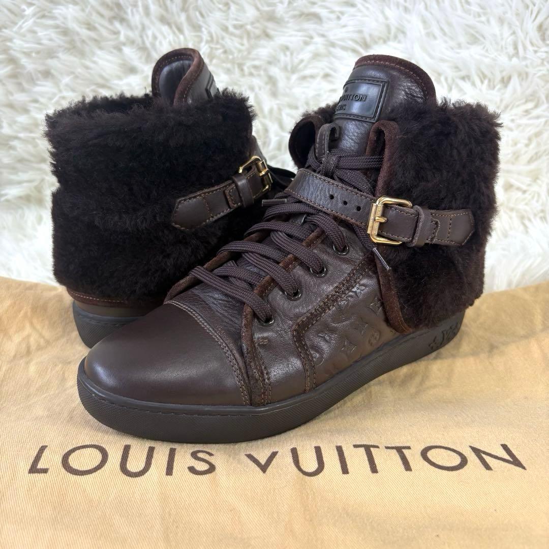 ルイヴィトン モノグラム エンボス ボア ハイカットスニーカー - メルカリ