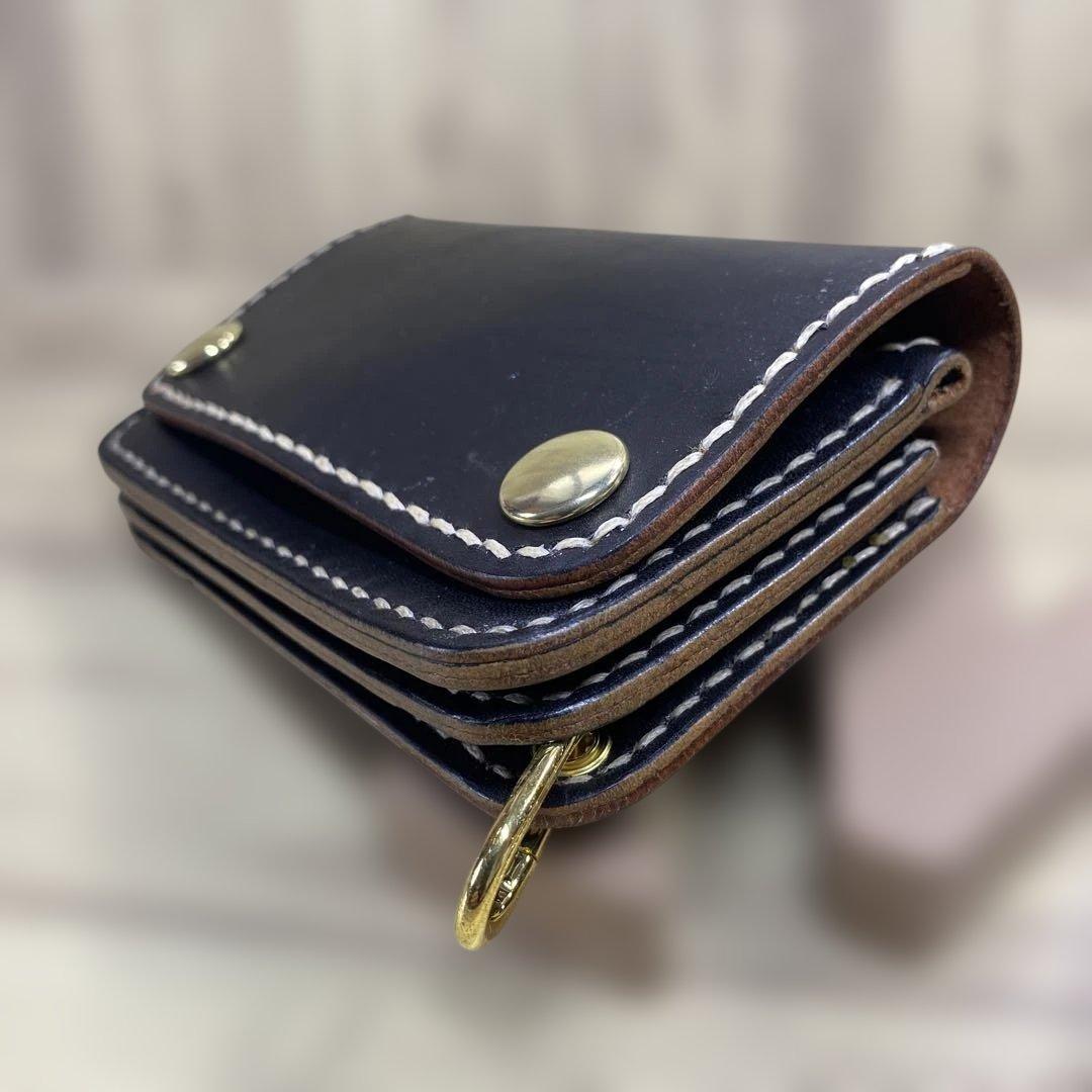 トラッカーウォレット丘染（茶芯）7 - メルカリ