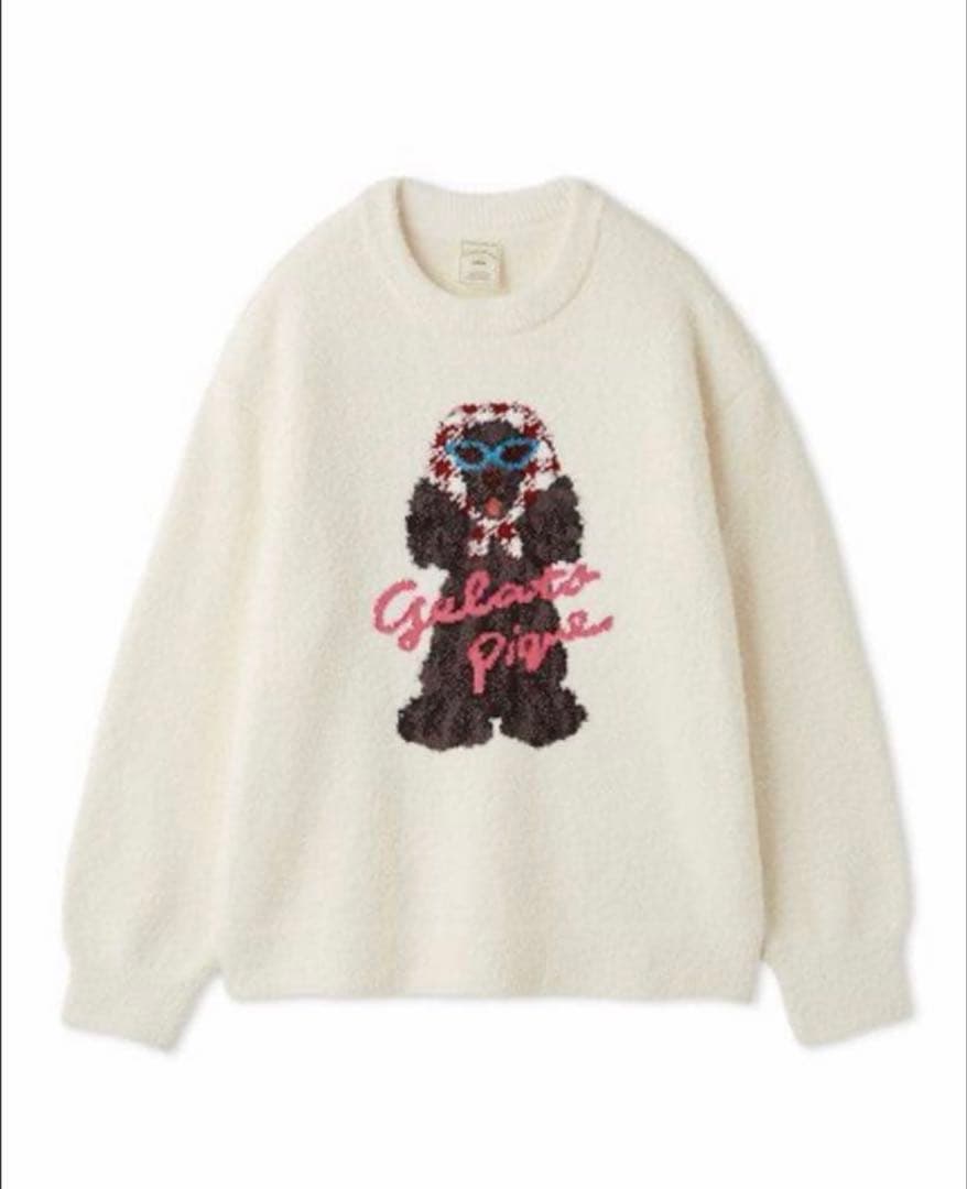 ジェラートピケ スカーフDOGプルオーバー スカーフDOG ジャガードプルオーバー｜ジェラートピケの通販｜&mall