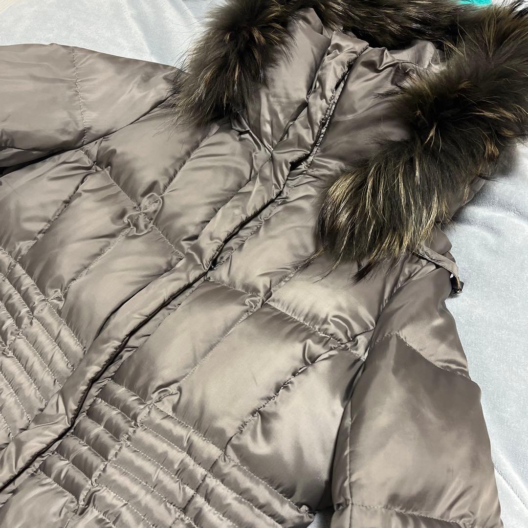 ✨極美品✨23区シレータフタ ダウンコートフードラクーンファー