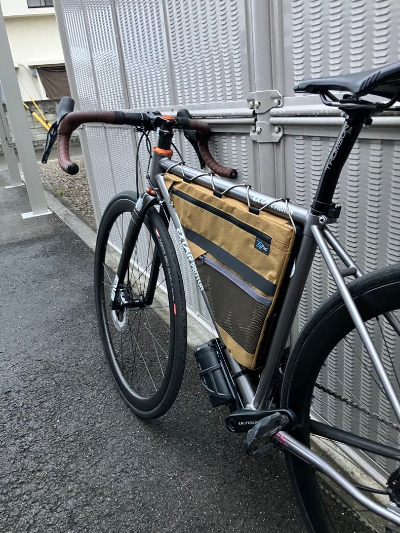 ハンドメイドフルフレームバッグ　X-PAC コヨーテブラウン　43.5cm