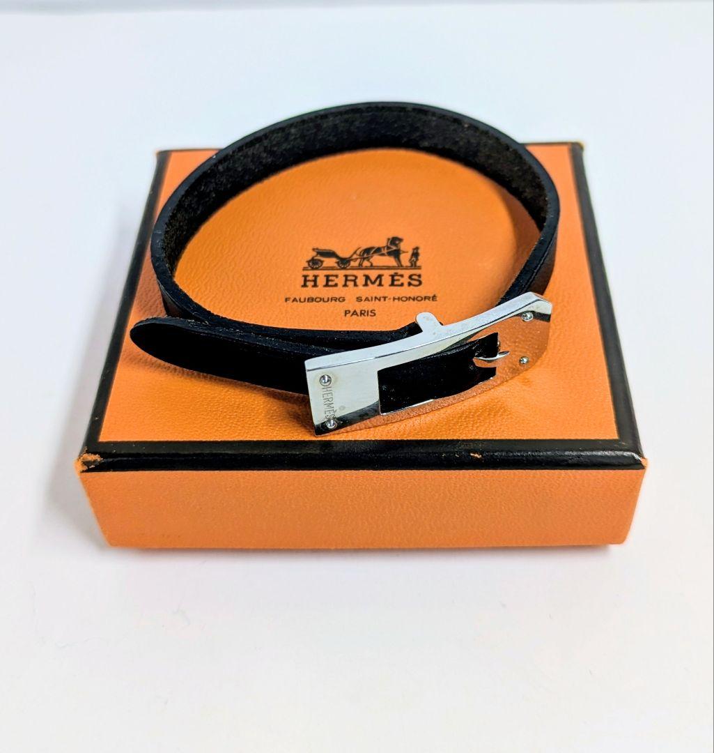 HERMESエルメス ケリー アルディオン レザー ブレスレット H刻印 HERMES エルメス ケリー レザー ブレスレット ドゥブルトゥール XS