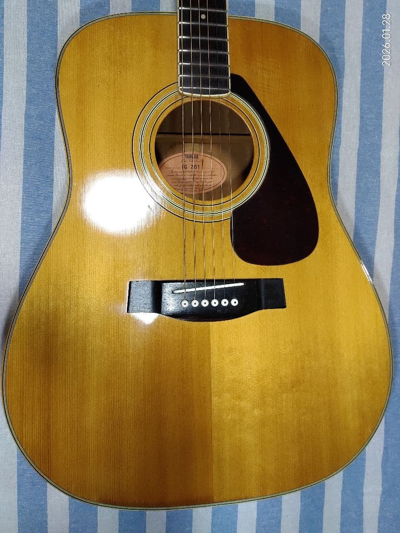 YAMAHAジャパンヴィンテージアコースティックギターFG-201古い割には美