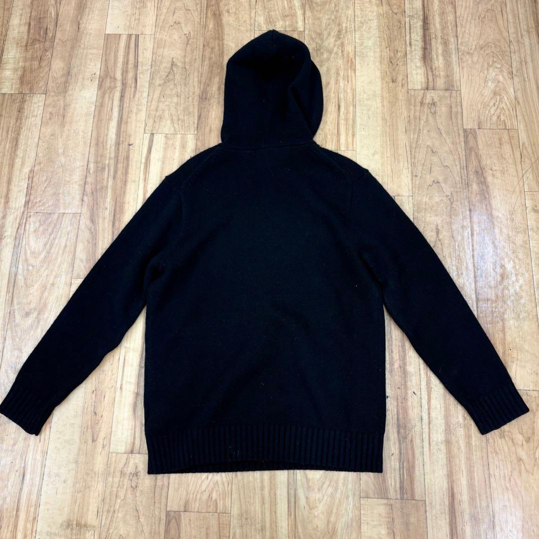 k*a様 ラルフローレン ポロベア ニットパーカー M ブラック - メルカリ
