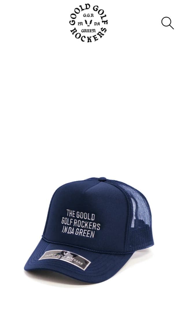 完売品】goold golf rockers メッシュキャップ ネイビー - メルカリ