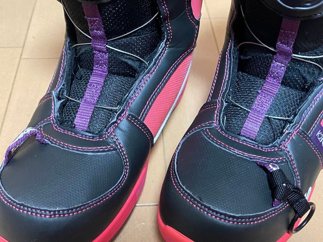 K2 スノーボードブーツ 22サイズ 子どもK2 スノーボードブーツ 黒 22