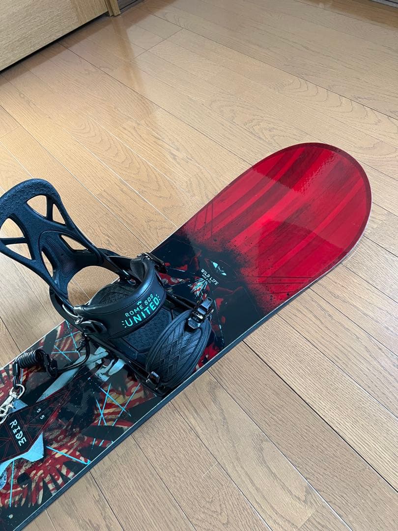 RIDE WILDLIFE155ROMEメンズスノーボードセット ケース付き - メルカリ