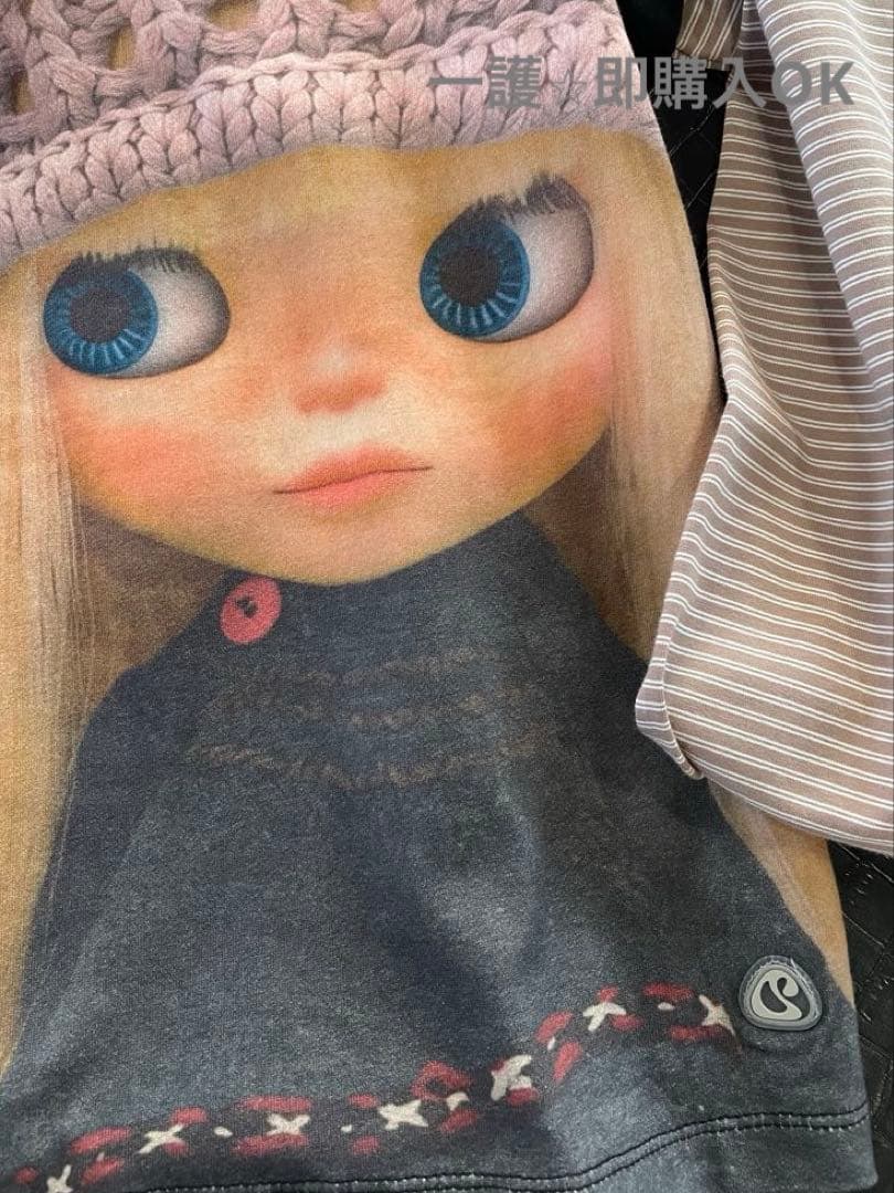 COYSEIO x BLYTHE ドールプリント ストライプ 長袖Tシャツ - メルカリ