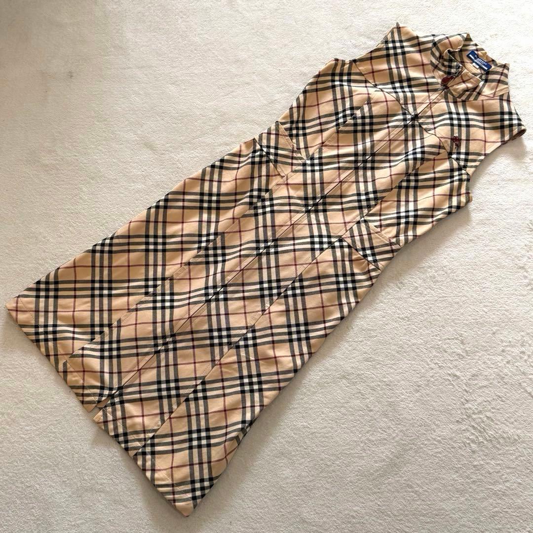 バーバリーブルーレーベル ノースリーブワンピース ノバチェック