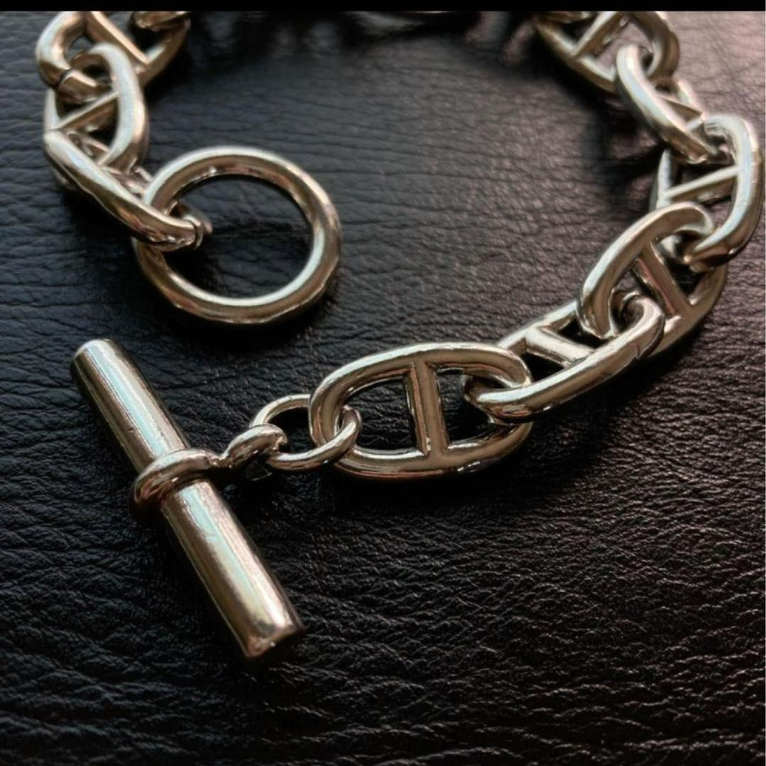 アンカーチェーン ブレスレット シルバーS925 ヴィンテージ プレゼント