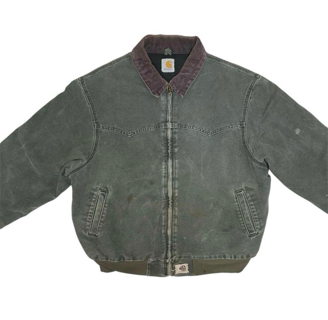 J14 MOS carhartt サンタフェジャケット モスグリーン - メルカリ