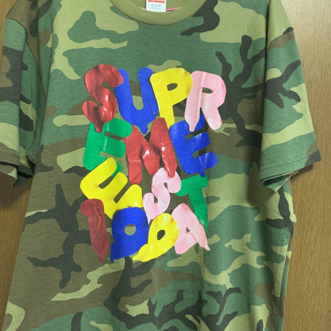 supreme迷彩Tシャツ - メルカリ