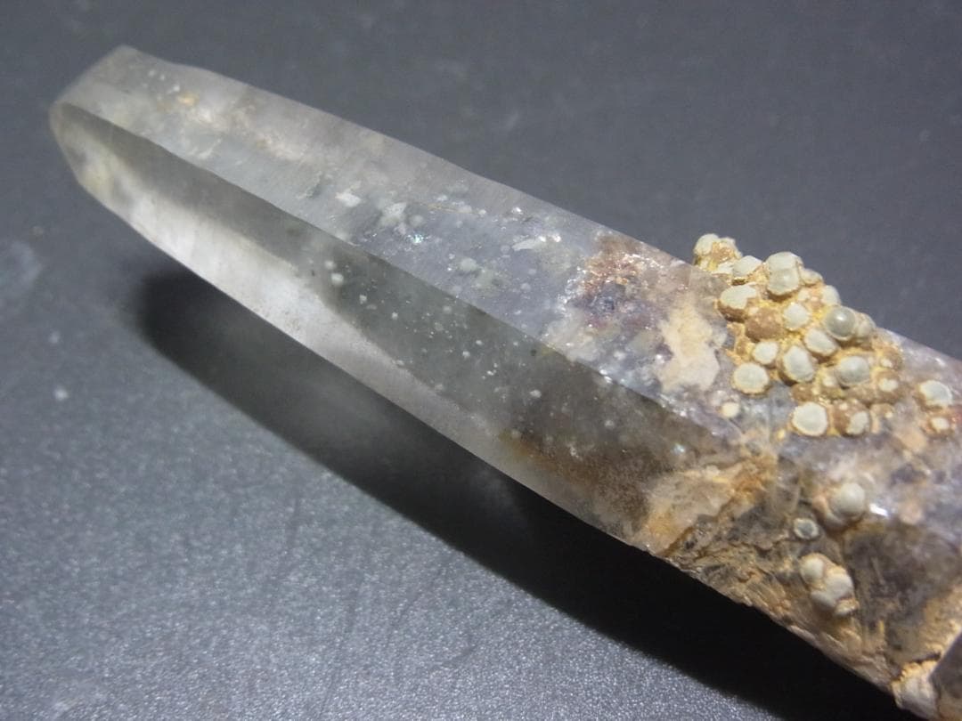 【期・価限定】ガマ出しハイグレード！　大分県　尾平鉱山コウモリ坑のマリモ入り水晶 大分県尾平鉱山 まりも水晶 | 鉱物標本,カ行,クォーツ/水晶 | ほたるみ