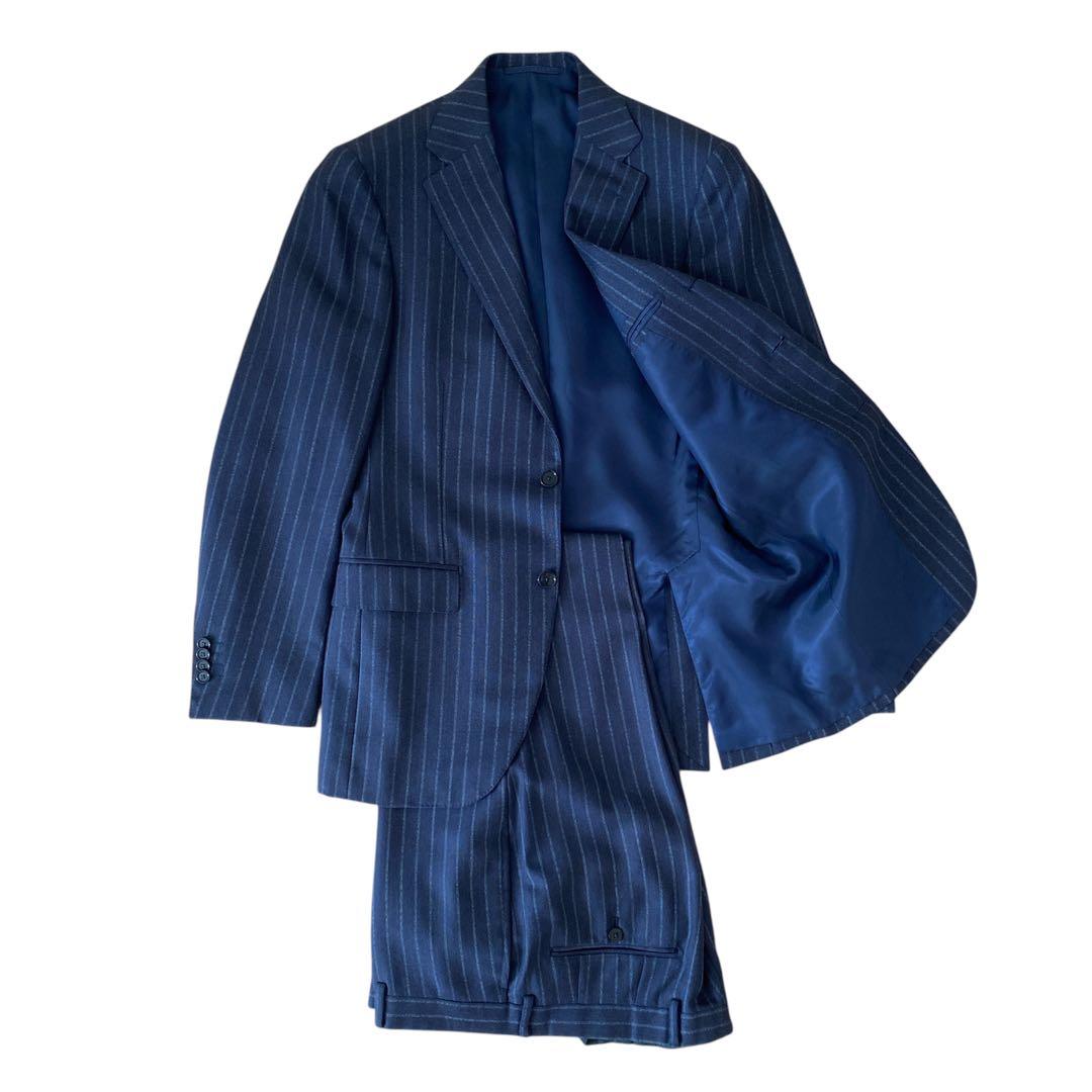 BEAMS F スーツ セットアップ ネイビー ウール チョークストライプ 95 2020春夏スタイリング Vol.84｜ビームス 長崎｜BEAMS