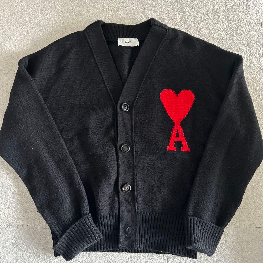 期間限定値引 ニット AMI PARIS メンズ アミパリ カーディガン - メルカリ