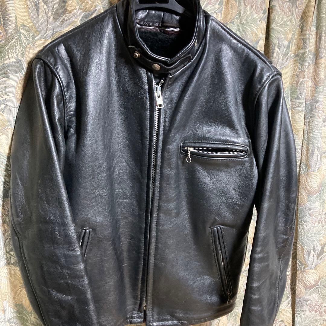 SCHOTT 牛革 641 38inc M相当、 楽天市場】ショット SCHOTT 641 スタンドカラー シングルライダース