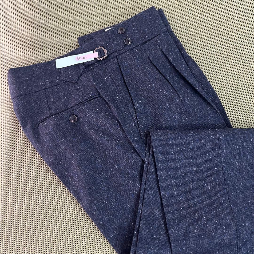 ◉ LATORRE ラトーレ 2アウトプリーツサイドアジャスタースラックス 46