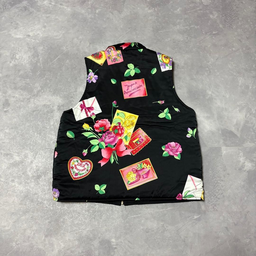 最 安 価格ファッション - レオナール リバーシブル ダウンベスト 花柄