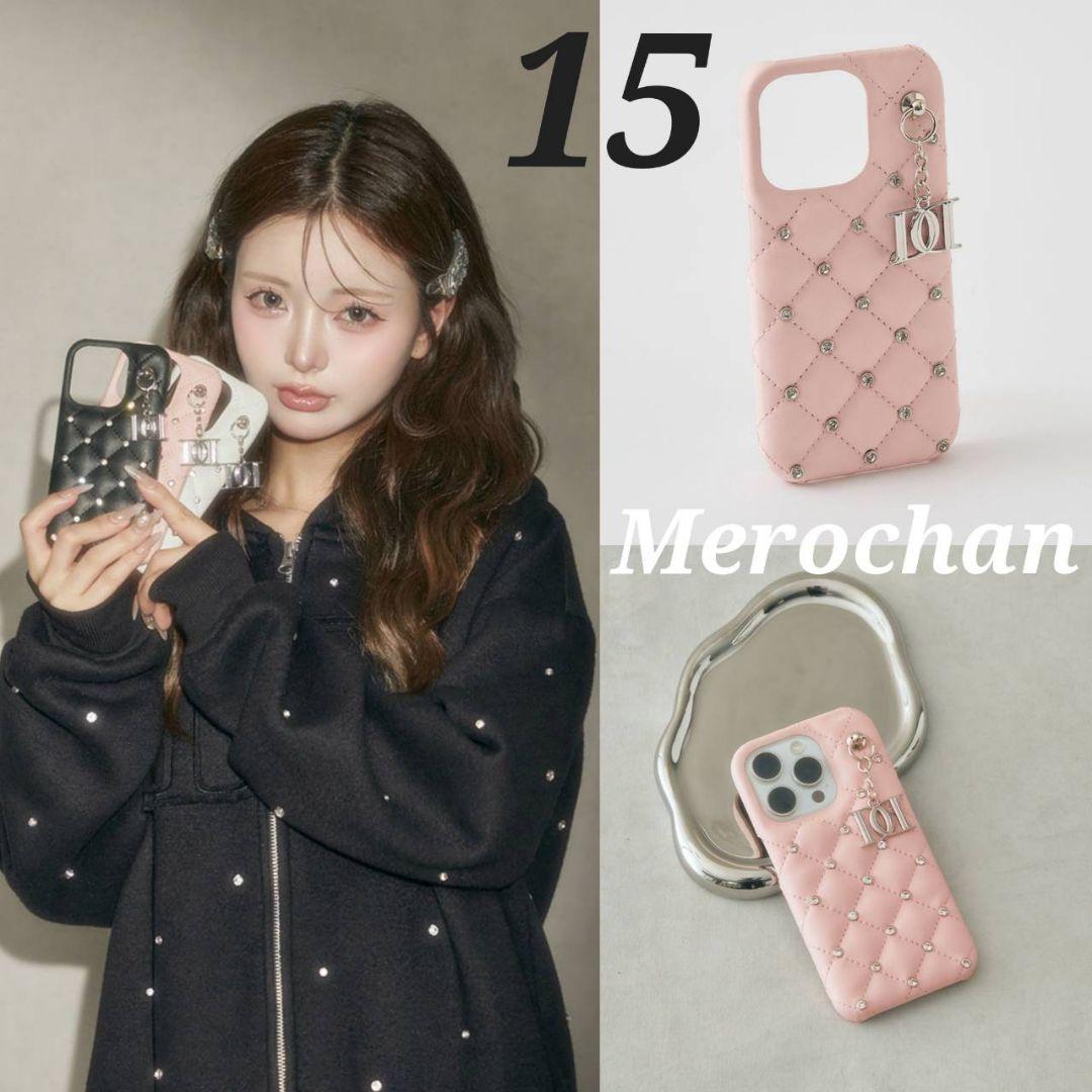 ダーリッチ キルティングビジューDDチャームiPhoneケース ピンク♡ 15 D05767EW007175_thumb.jpg