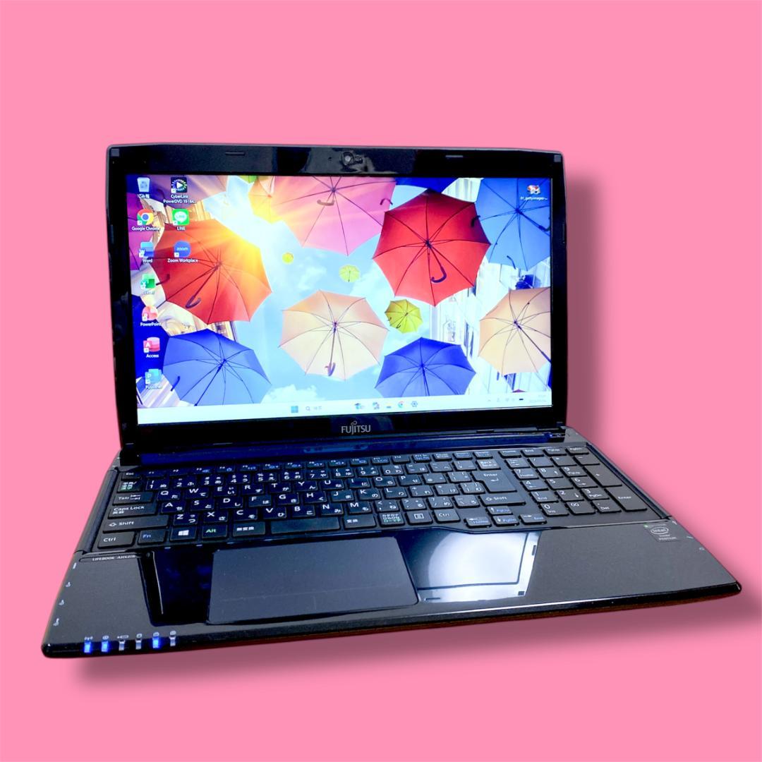 オフィス2021✨メモリ16GB SSD250 ブルーレイ 富士通ノートパソコン pclife_k-sony-ba950-old