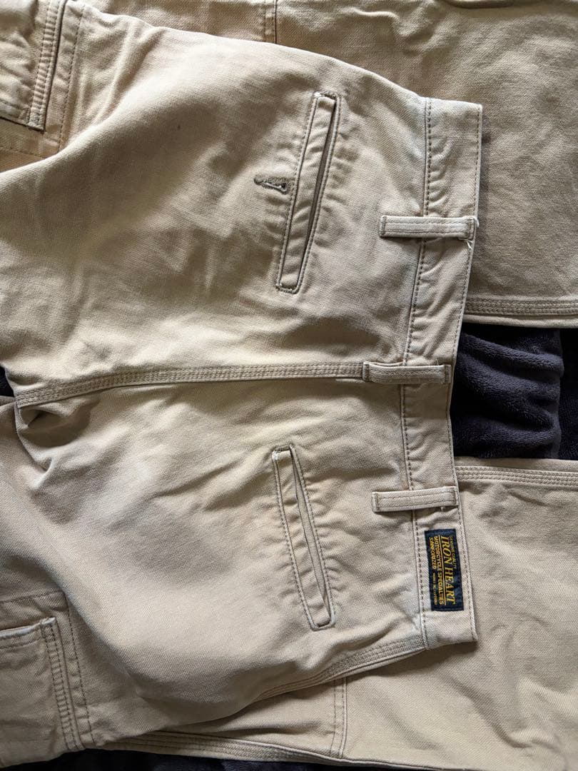 h*e様 IRON HEART ベージュ カーゴパンツ W32