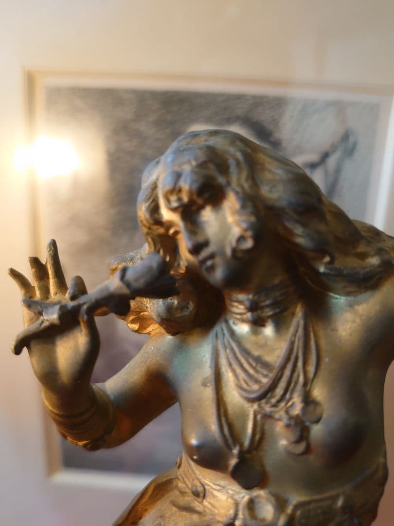 ドイツ19世紀 「Geo.Wagner」フランスアール・デコ ダンサーブロンズ像